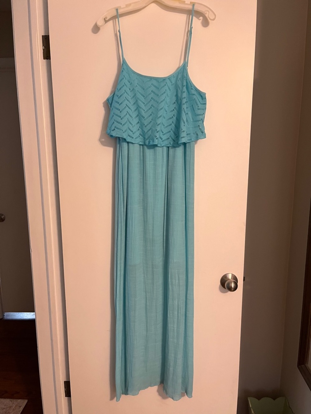 Aqua summer Spaghetti Strap Maxi Dress Xl